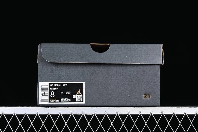 All categories Air Jordan Jordan series basketball shoes Air Jordan 1 Low Z version Air Jordan 1 Low AJ1 Joe 1 black, blue and white low-top cultural casual sneakers FJ5478-010